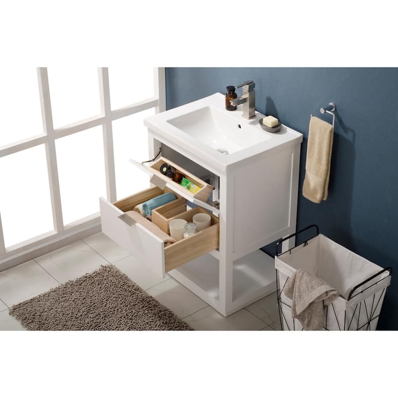 Klein 24" Single Sink Vanity in White