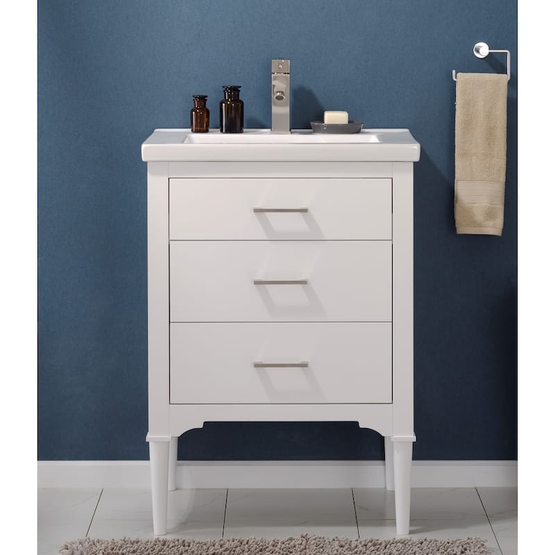 Mason 24" Single Sink Vanity in White