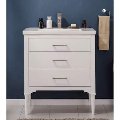 Mason 30" Single Sink Vanity in White