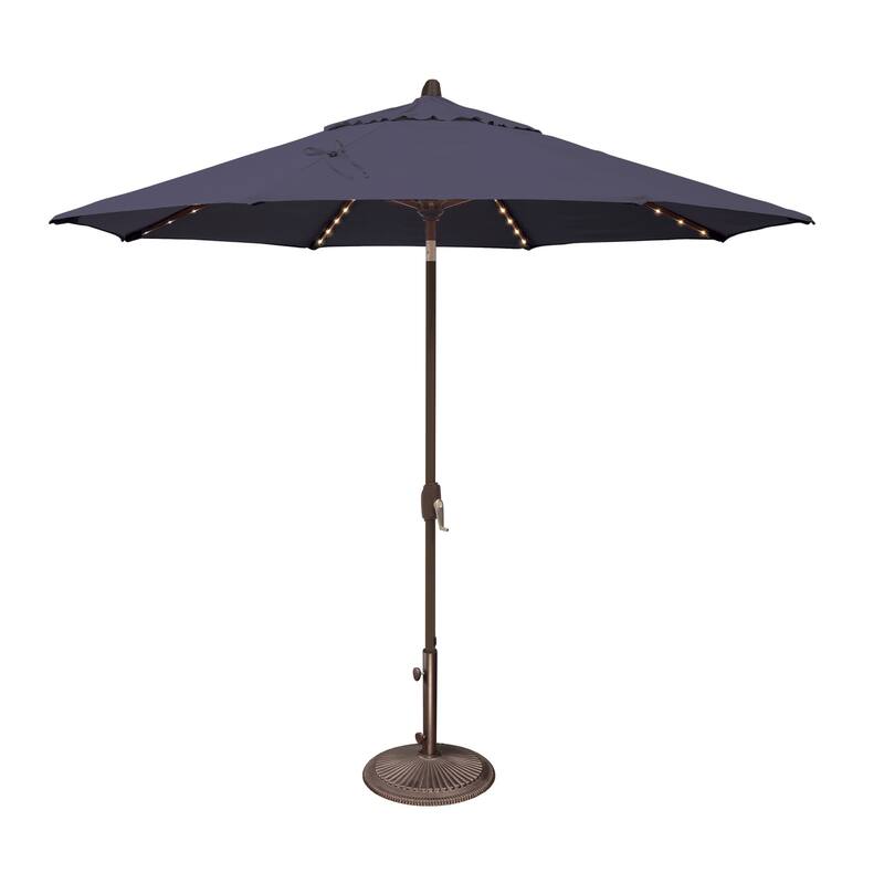 SimplyShade Lanai Pro 9' Octagon Auto Tilt Umbrella with Starlights