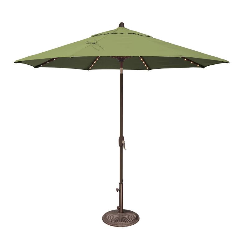 SimplyShade Lanai Pro 9' Octagon Auto Tilt Umbrella with Starlights