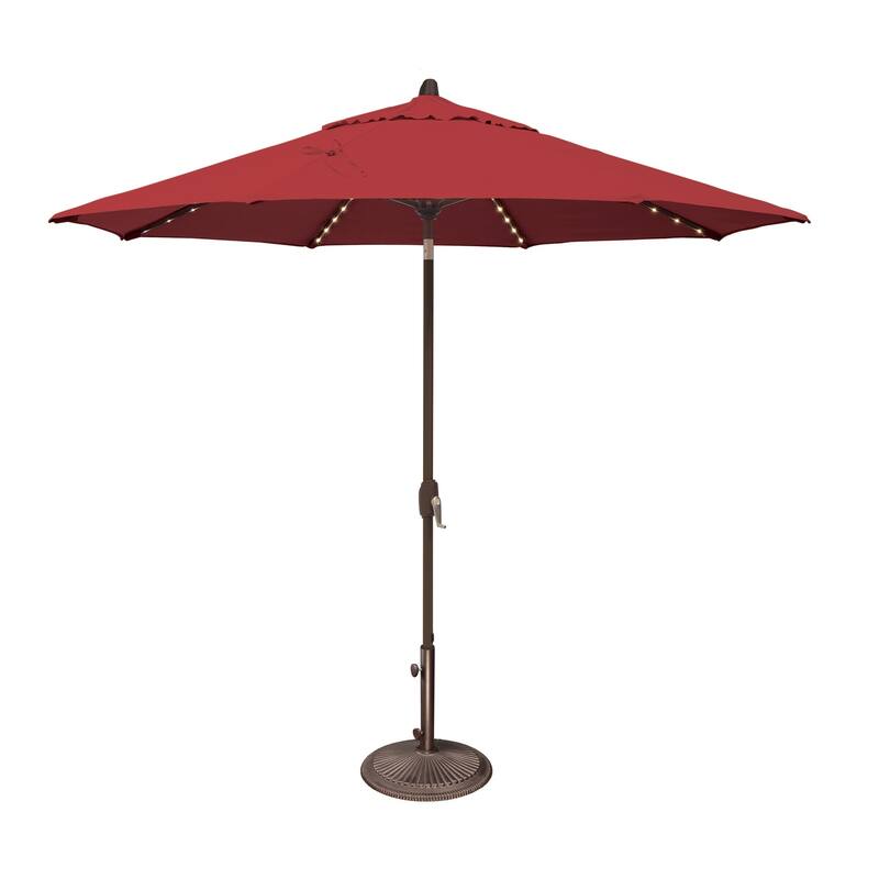 SimplyShade Lanai Pro 9' Octagon Auto Tilt Umbrella with Starlights