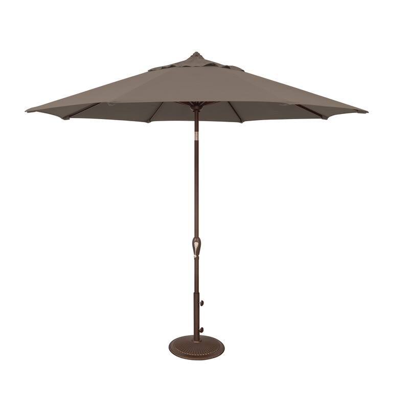 SimplyShade Aruba 9' Octagon Auto Tilt Umbrella - Olefin Canopy - Taupe