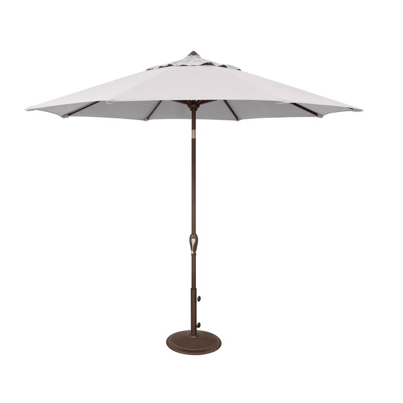 SimplyShade Aruba 9' Octagon Auto Tilt Umbrella - Sunbrella Canopy - Natural 