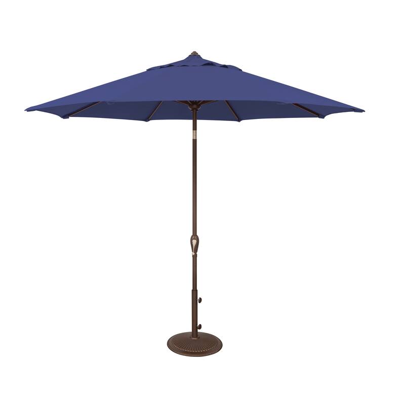 SimplyShade Aruba 9' Octagon Auto Tilt Umbrella - Olefin Canopy - Blue Sky 