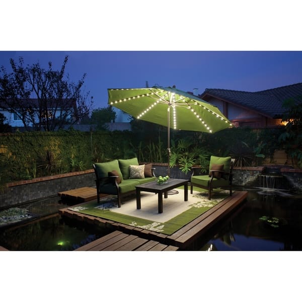 Shop Black Friday Deals On Simplyshade Lanai Pro 11 Octagon Auto Tilt Umbrella With Starlights Overstock 28077664