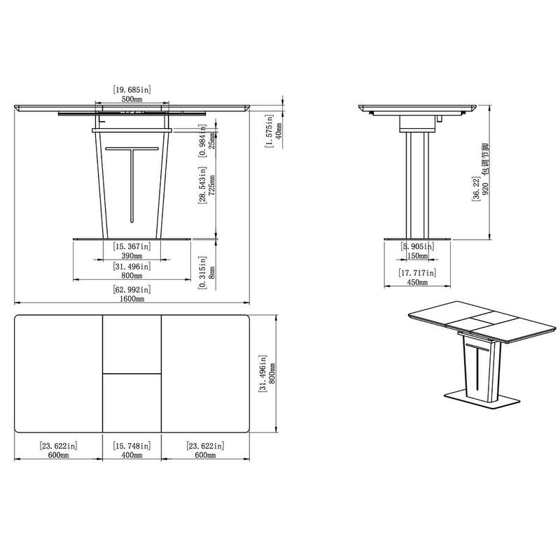 Somette Amelia White Marbleized Counter Table - Silver