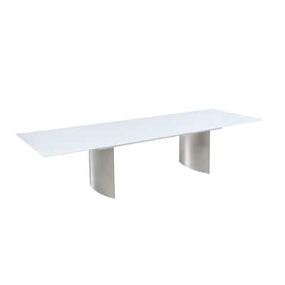 Somette Monica Gloss White Dining Table