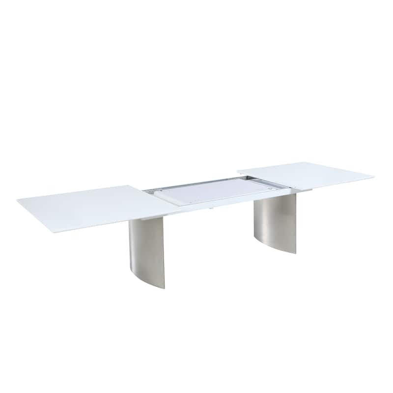 Somette Monica Gloss White Dining Table