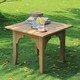 Havenside Home Leon Teak Patio Side Table - Thumbnail 0