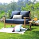 Option Natural Teak/Navy Cushion