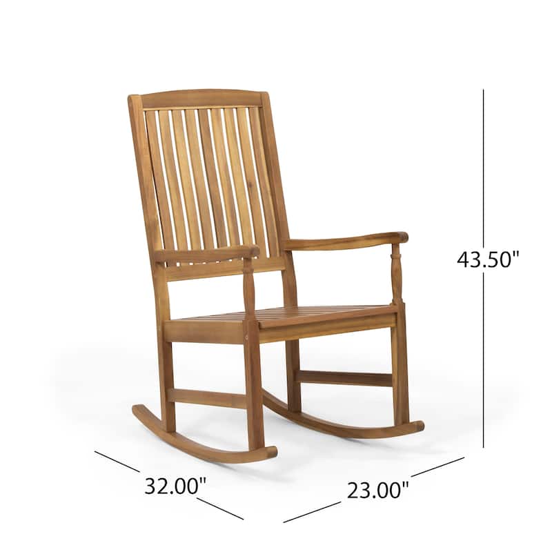 Christopher Knight Home Arcadia Outdoor Rocking Chairs and Side Table Set