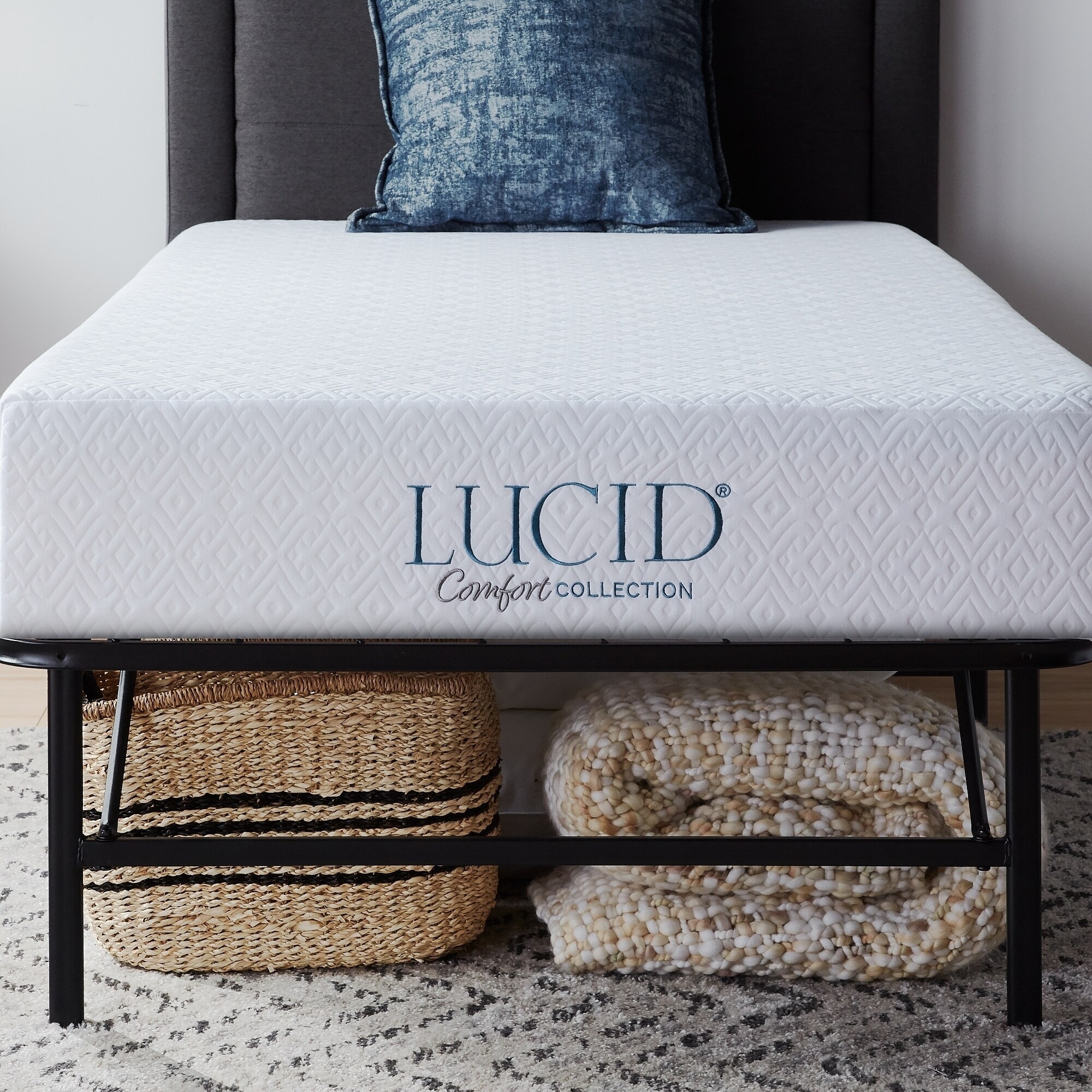 LUCID Comfort Collection 8-inch Gel Memory Foam Mattress with