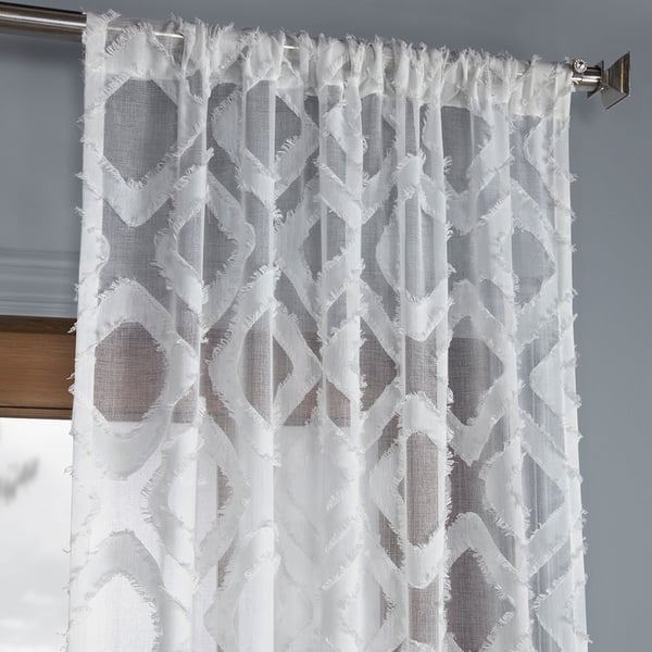 patterned sheer curtains for sale