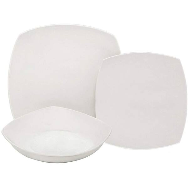 Set of 6 Glass Cups 26cl Complete White Dinnerware Set for 6 People 24 Pieces Set of 6 Glass Cups 26cl Complete White Dinnerware Set for 6 People 24 Pieces