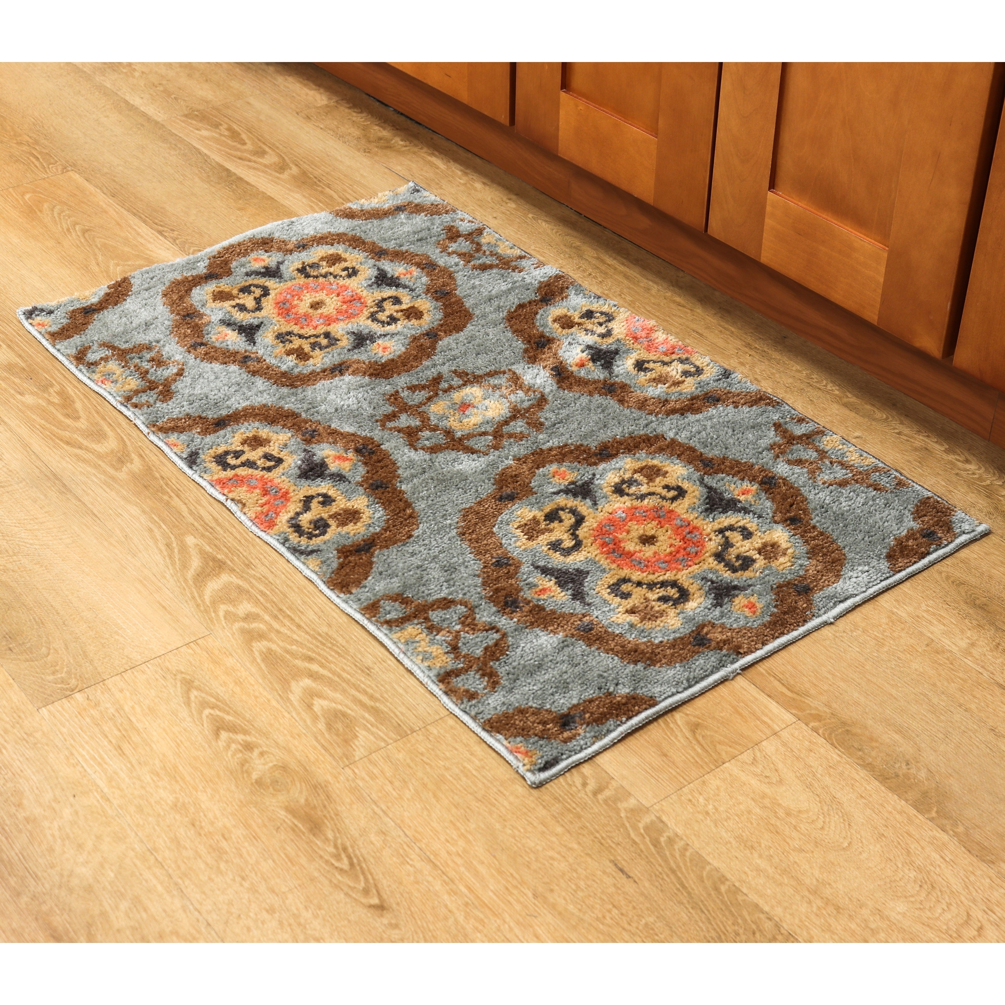 Artistry Door Mat Throw Rug, 20 X 34, Trellis Design, Soft