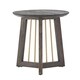 preview thumbnail 4 of 4, Strick & Bolton Yael Gold-finished Metal and Reclaimed Wood End Table