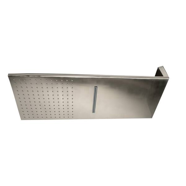 Shop Alfi Brand Rain10sw Bn Brushed Nickel 10 Wall Mounted Square Waterfall Rain Shower Head Overstock