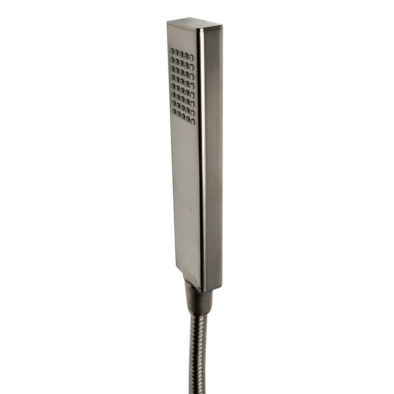 ALFI brand Brushed Nickel 2 Way Thermostatic Square Shower Set