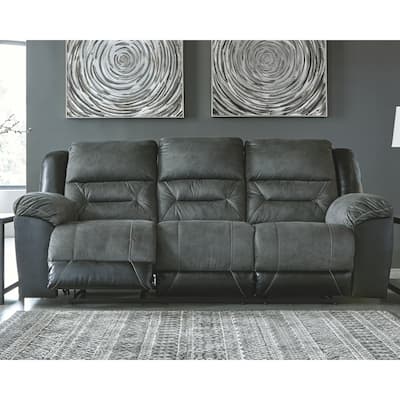 Earhart Contemporary Reclining Sofa Slate