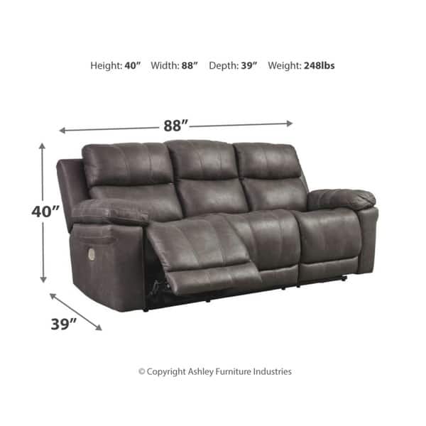 Erlangen Power Recliner With Power Headrest - Midnight Erlangen Power Recliner With Power Headrest - Midnight