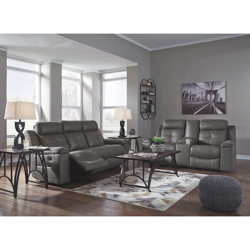 Jesolo Contemporary Reclining Sofa Dark Gray