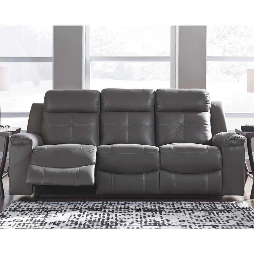 Jesolo Contemporary Reclining Sofa Dark Gray