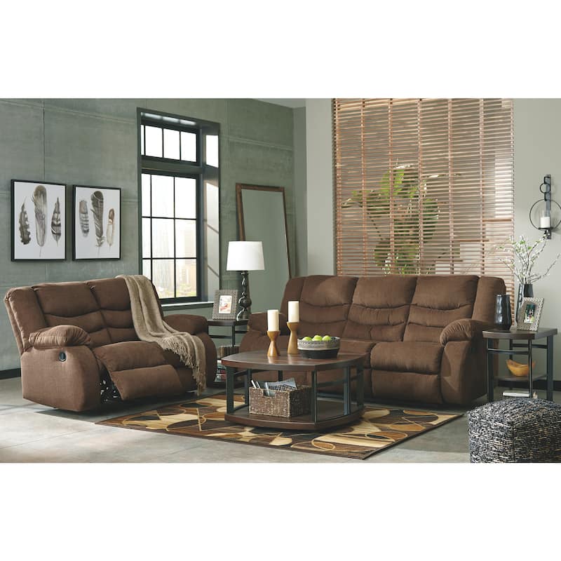 Tulen Contemporary Reclining Sofa Chocolate