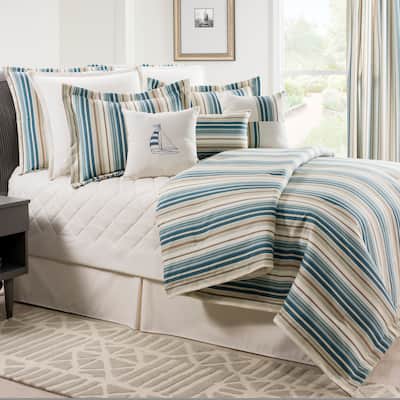Savannah Stripe Blue Daybed set