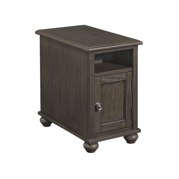 Shop Devensted Traditional Chair Side End Table Dark Gray - Free