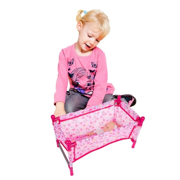 Shop Baby Doll Bed And Playpen Play Crib For 15 Inch Dolls And