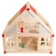 preview thumbnail 5 of 6, Dollhouse for Kids- Classic Pretend Play 2 Story Wood Playset with Furniture Accessories and Dolls by Hey! Play!
