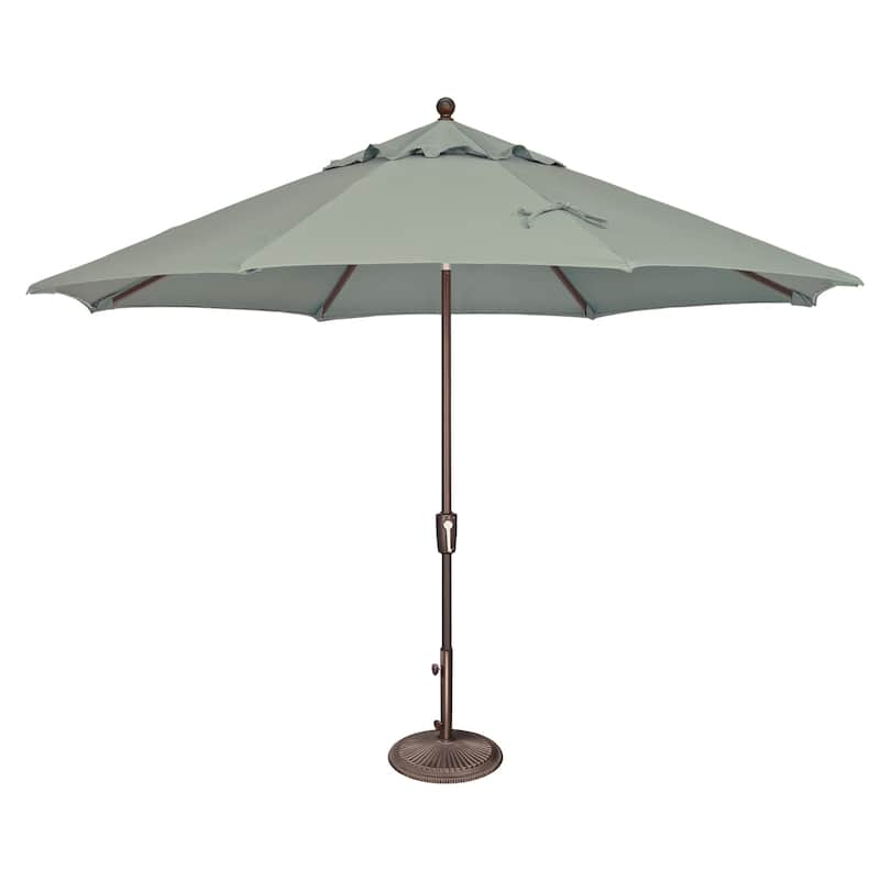 SimplyShade Catalina 11' Octagon Push Button Tilt Umbrella - Spa-Sunbrella