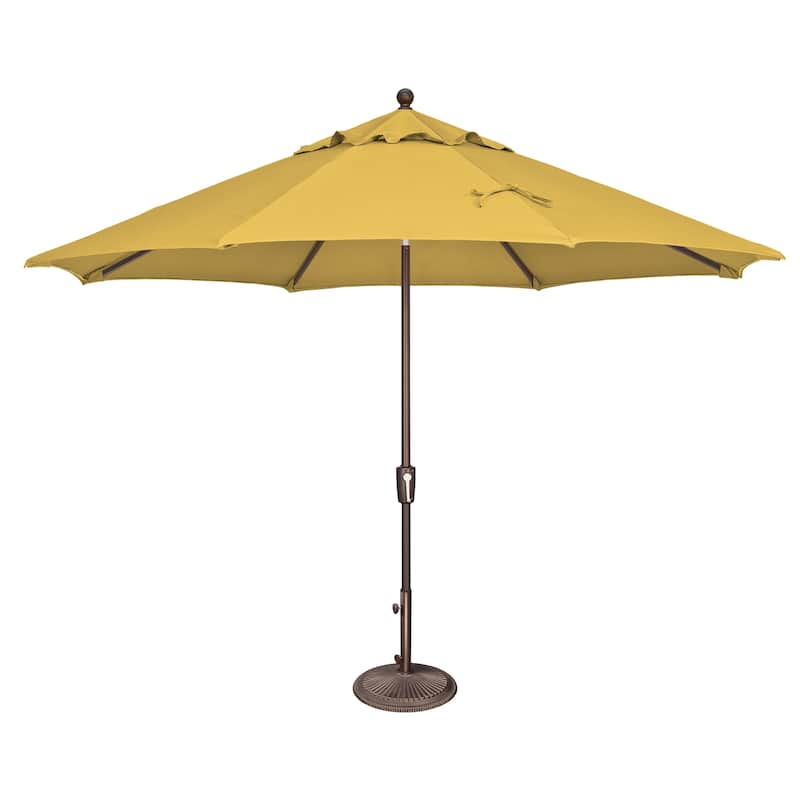 SimplyShade Catalina 11' Octagon Push Button Tilt Umbrella - Lemon-Olefin