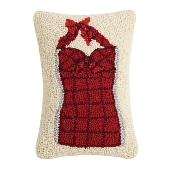 Vintage Bathing Suit Hook Pillow 8X12