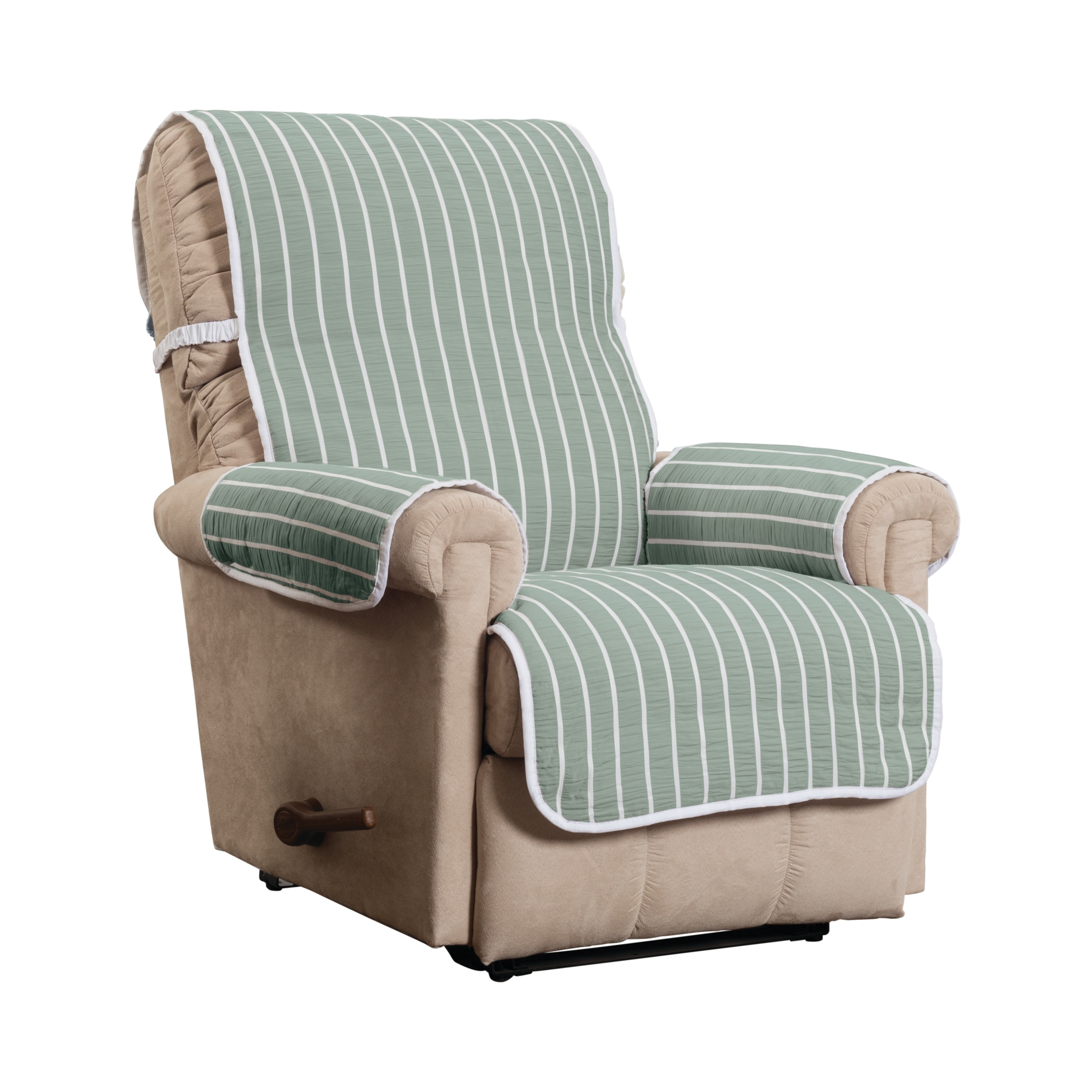 Harper Striped Recliner Furniture Cover Slipcover On Harper Striped Recliner Furniture