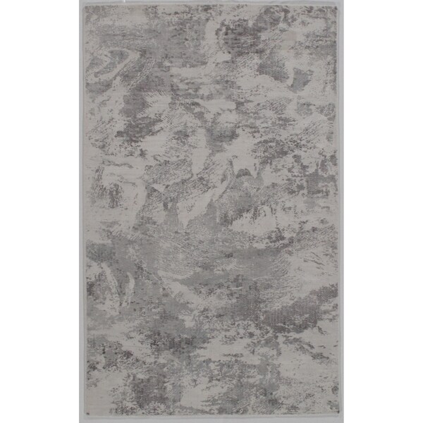 Pasargad Dc Modern Handmade Wool Bamboo Silk Area Rug 5 X 8