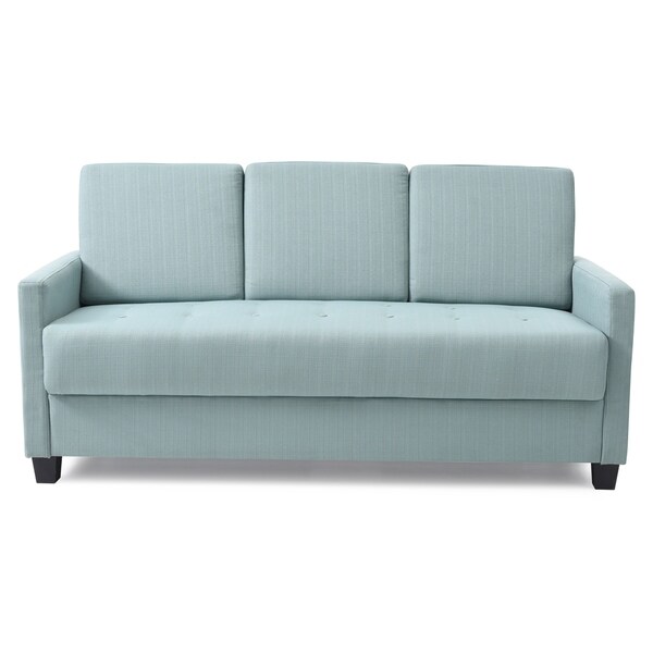 Shop Lyke Home Tufted Seat Teal Sofa Free Shipping Today Overstock