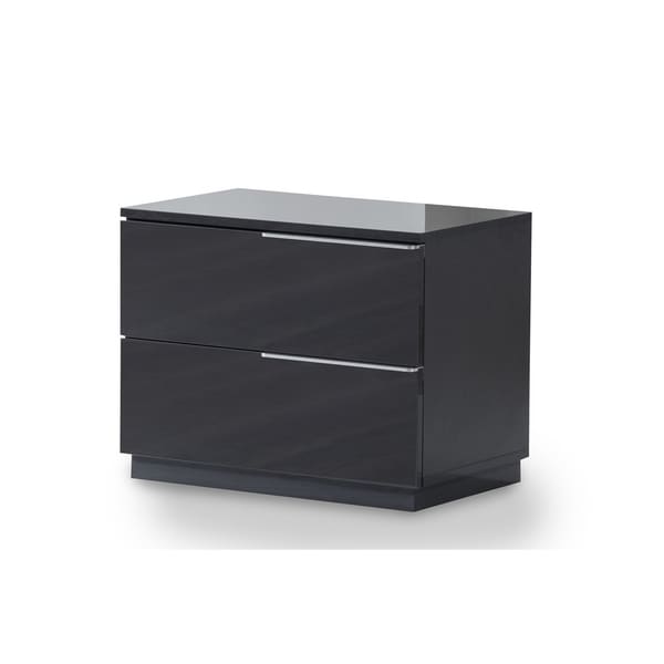 Warsaw Grey 2-Drawer Nightstand Right