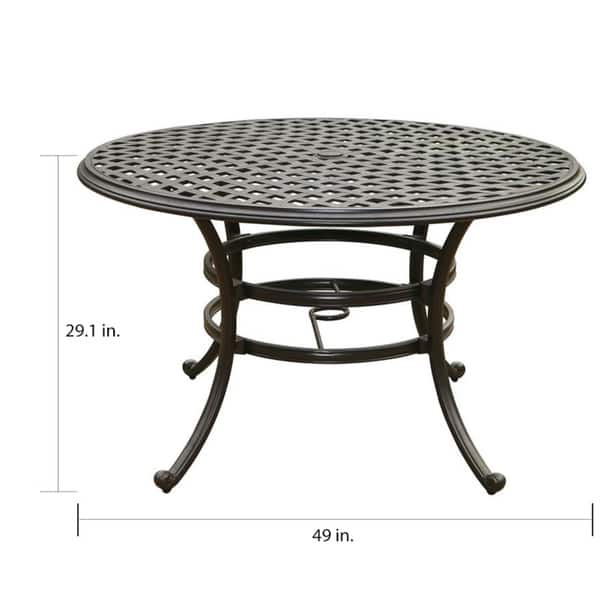 Arcadia 5-piece Outdoor Aluminum Dining Set with Cushions