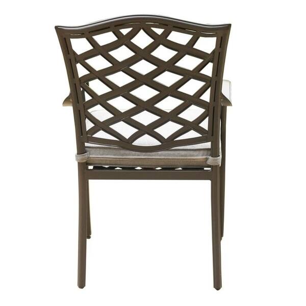 Deer Lake Aluminum Arm Chairs with Cast Slate Sunbrella Cushions (Set of 2) by Havenside Home