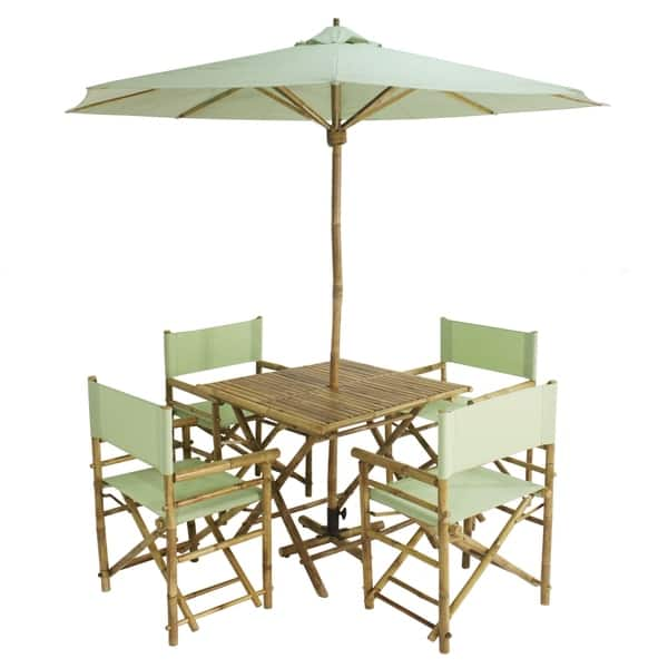 Shop Havenside Home Salute 6 Piece Bamboo Patio Set With Square