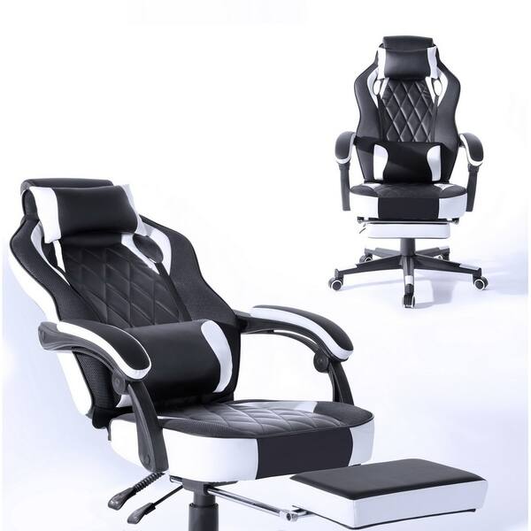 Shop Porch Den Yankton Black Ergonomic Reclining Gaming Chair