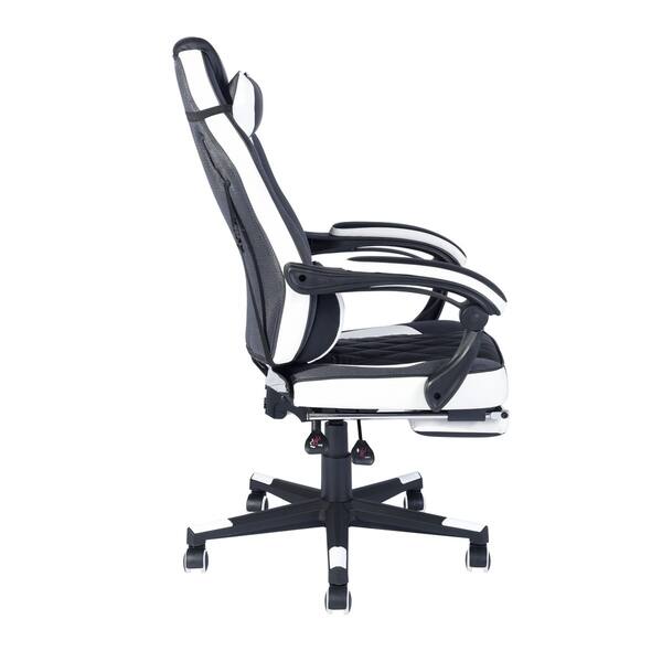 Shop Porch Den Yankton Black Ergonomic Reclining Gaming Chair
