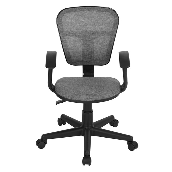 FurnitureR Mid-Back Swivel Work Office Desk Task Chair Adjustable Computer Chair
