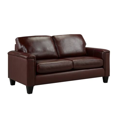 Auckland Top Grain Leather Loveseat
