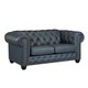 preview thumbnail 1 of 9, Wigan Top Grain Leather Loveseat