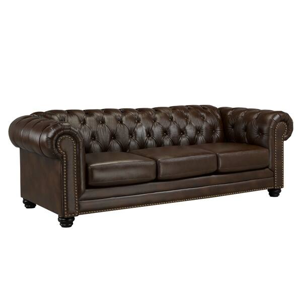 Maryport Top Grain Leather Sofa And Loveseat Set On Maryport Top Grain Leather Sofa