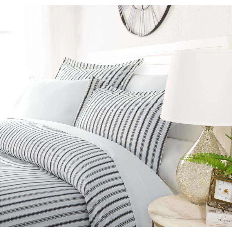 Luxury Shifting Stripes Duvet Cover Set - Queen
