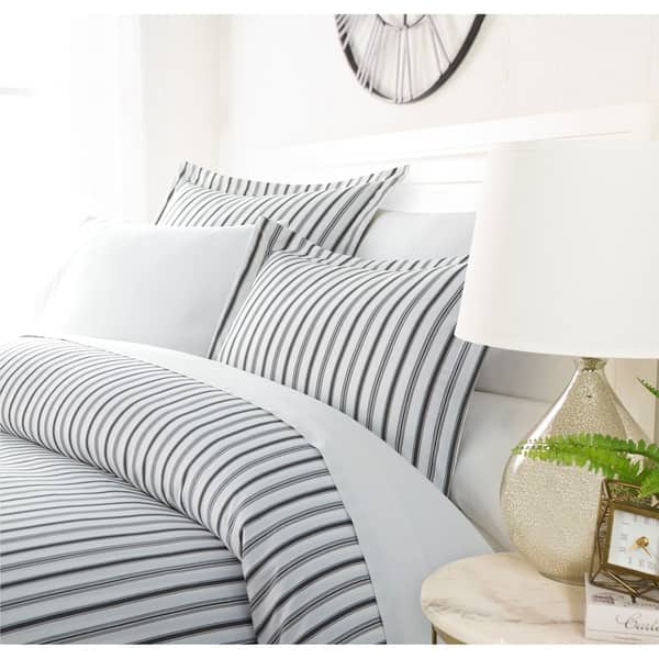 slide 2 of 3, Luxury Shifting Stripes Duvet Cover Set King